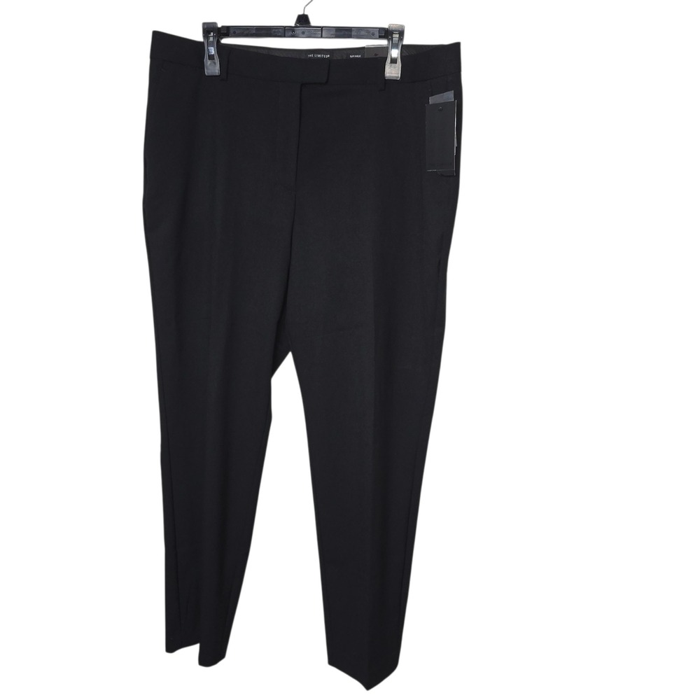 The Limited Womens Black Slim Ankle Dress Pants Mid Rise Stretch Size 14 NEW